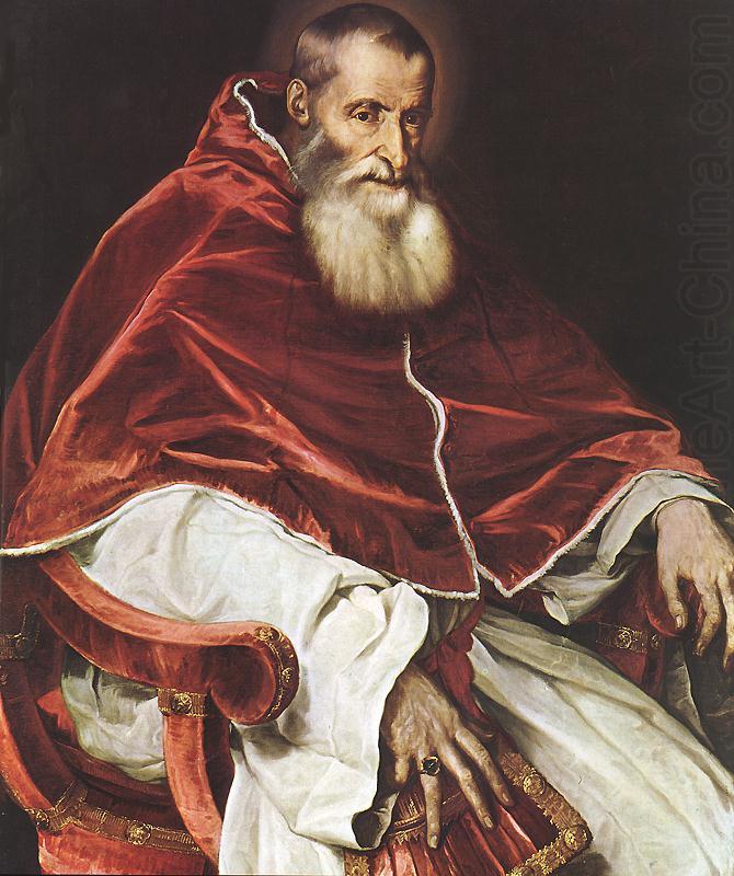 TIZIANO Vecellio Portrait of Pope Paul III atr china oil painting image